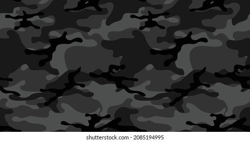 Camouflage seamless pattern from spots. Military texture. Print on fabric and textiles. For banner and advertising. Vector illustration
