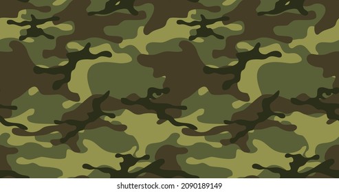 Camouflage seamless pattern from spots. Military texture. Print on fabric and textiles. For banner and advertising. Vector illustration
