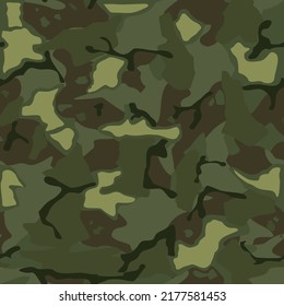 Camouflage seamless pattern of spots. Military camo  modern. Endless texture. Print on fabric and clothes. Vector illustration