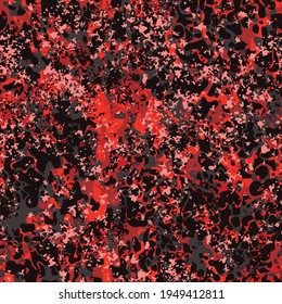 Patrón sin fisuras de camuflaje desde puntos. Textura moderna de camo. Ornamento abstracto. Impresión en tela para textiles y prendas de vestir. Ilustración del vector