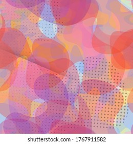Camouflage Seamless Pattern. Summer Fashion Camouflage. Graffiti  Endless Repeats Surface. Vector Camo Fabric . Woodland Concept. Creative Army Hunting Print. Extreme Style Illustration.
