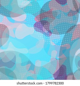 Camouflage Seamless Pattern. Summer Camouflage Seamless Pattern. Graffiti  Endless Repeats Surface. Vector Camo Fabric . Woodland Concept. Creative Army Hunting Print. Extreme Style Illustration.
