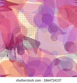Camouflage Seamless Pattern. Summer Camouflage Seamless Pattern. Graffiti  Endless Repeats Surface. Vector Camo Fabric . Woodland Concept. Creative Army Hunting Print. Extreme Style Illustration.
