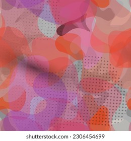 Camouflage Seamless Pattern. Summer Camouflage Seamless Pattern. Graffiti  Endless Repeats Surface. Vector Camo Fabric . Woodland Concept. Creative Army Hunting Print. Extreme Style Illustration.
