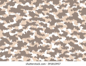 Camouflage seamless pattern, surface texture. Print for Textile Design, Wallpaper, Web page background / Vector Illustration
