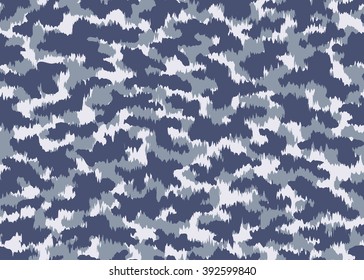 Camouflage seamless pattern, surface texture. Print for Textile Design, Wallpaper, Web page background / Vector Illustration