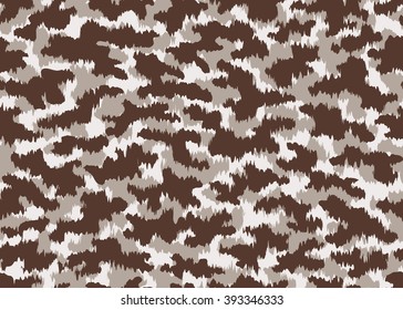 Camouflage seamless pattern, surface texture. Print for Textile Design, Wallpaper, Web page background / Vector Illustration