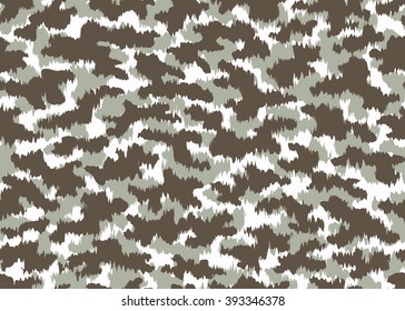 Camouflage seamless pattern, surface texture. Print for Textile Design, Wallpaper, Web page background / Vector Illustration