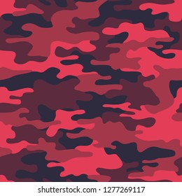 Camouflage seamless pattern texture. Abstract modern vector military camo backgound. Fabric textile print template. Vector illustration.