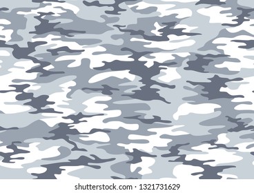 Camouflage seamless pattern texture. Abstract modern endless camo military print background. Vector illustration.