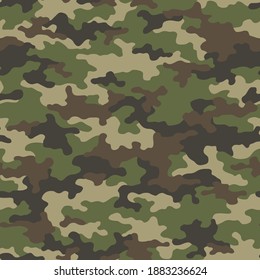 Textura de patrón sin fisuras de camuflaje. Resumen del fondo de camo militar vector moderno. Plantilla de impresión textil de tejido. Ilustración vectorial.