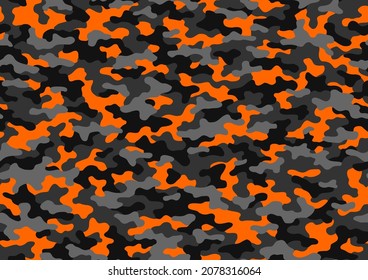 Camouflage seamless pattern texture. Abstract modern vector military camo backgound. Fabric textile print template. Vector illustration. svg