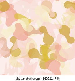 Camouflage Seamless Pattern. Texture Military Camouflage Endless Repeats. Vector Camo Fabric. Camo Sports Surface Textile. Woodland Concept Seamless Pattern. Sport Army Hunting. Fashion Print Surface.