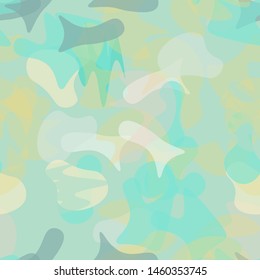 Camouflage Seamless Pattern. Texture Military Camouflage Endless Repeats. Vector Camo Fabric. Camo Sports Surface Textile. Woodland Concept Seamless Pattern. Sport Army Hunting. Fashion Print Surface.