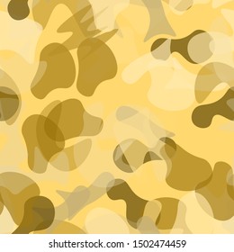 Camouflage Seamless Pattern. Texture Military Camouflage Endless Repeats. Vector Camo Fabric. Camo Sports Surface Textile. Woodland Concept Seamless Pattern. Sport Army Hunting. Fashion Print Surface.