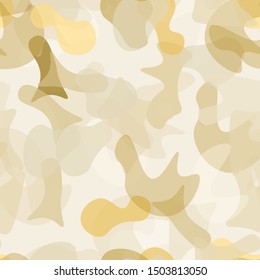 Camouflage Seamless Pattern. Texture Military Camouflage Endless Repeats. Vector Camo Fabric. Camo Sports Surface Textile. Woodland Concept Seamless Pattern. Sport Army Hunting. Fashion Print Surface.