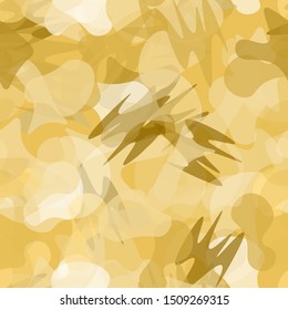 Camouflage Seamless Pattern. Texture Military Camouflage Endless Repeats. Vector Camo Fabric. Camo Sports Surface Textile. Woodland Concept Seamless Pattern. Sport Army Hunting. Fashion Print Surface.