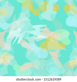 Camouflage Seamless Pattern. Texture Military Camouflage Endless Repeats. Vector Camo Fabric. Camo Sports Surface Textile. Woodland Concept Seamless Pattern. Sport Army Hunting. Fashion Print Surface.