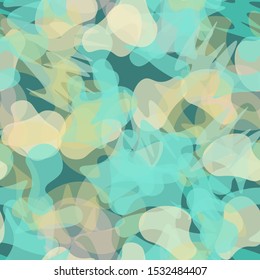 Camouflage Seamless Pattern. Texture Military Camouflage Endless Repeats. Vector Camo Fabric. Camo Sports Surface Textile. Woodland Concept Seamless Pattern. Sport Army Hunting. Fashion Print Surface.