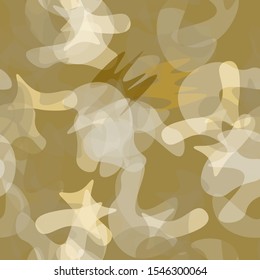 Camouflage Seamless Pattern. Texture Military Camouflage Endless Repeats. Vector Camo Fabric. Camo Sports Surface Textile. Woodland Concept Seamless Pattern. Sport Army Hunting. Fashion Print Surface.