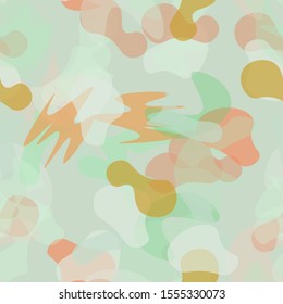 Camouflage Seamless Pattern. Texture Military Camouflage Endless Repeats. Vector Camo Fabric. Camo Sports Surface Textile. Woodland Concept Seamless Pattern. Sport Army Hunting. Fashion Print Surface.