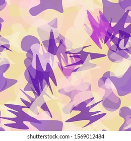 Camouflage Seamless Pattern. Texture Military Camouflage Endless Repeats. Vector Camo Fabric. Camo Sports Surface Textile. Woodland Concept Seamless Pattern. Sport Army Hunting. Fashion Print Surface.