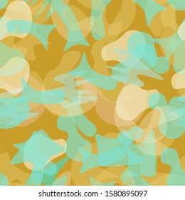 Camouflage Seamless Pattern. Texture Military Camouflage Endless Repeats. Vector Camo Fabric. Camo Sports Surface Textile. Woodland Concept Seamless Pattern. Sport Army Hunting. Fashion Print Surface.
