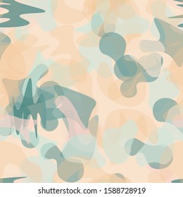 Camouflage Seamless Pattern. Texture Military Camouflage Endless Repeats. Vector Camo Fabric. Camo Sports Surface Textile. Woodland Concept Seamless Pattern. Sport Army Hunting. Fashion Print Surface.
