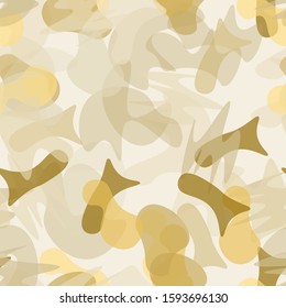 Camouflage Seamless Pattern. Texture Military Camouflage Endless Repeats. Vector Camo Fabric. Camo Sports Surface Textile. Woodland Concept Seamless Pattern. Sport Army Hunting. Fashion Print Surface.