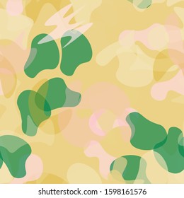 Camouflage Seamless Pattern. Texture Military Camouflage Endless Repeats. Vector Camo Fabric. Camo Sports Surface Textile. Woodland Concept Seamless Pattern. Sport Army Hunting. Fashion Print Surface.