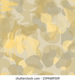 Camouflage Seamless Pattern. Texture Military Camouflage Endless Repeats. Vector Camo Fabric. Camo Sports Surface Textile. Woodland Concept Seamless Pattern. Sport Army Hunting. Fashion Print Surface.