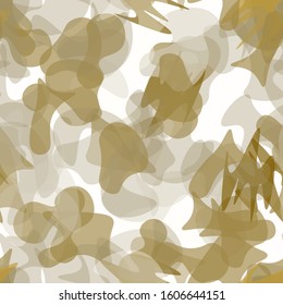 Camouflage Seamless Pattern. Texture Military Camouflage Endless Repeats. Vector Camo Fabric. Camo Sports Surface Textile. Woodland Concept Seamless Pattern. Sport Army Hunting. Fashion Print Surface.