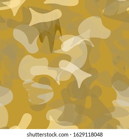 Camouflage Seamless Pattern. Texture Military Camouflage Endless Repeats. Vector Camo Fabric. Camo Sports Surface Textile. Woodland Concept Seamless Pattern. Sport Army Hunting. Fashion Print Surface.