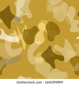 Camouflage Seamless Pattern. Texture Military Camouflage Endless Repeats. Vector Camo Fabric. Camo Sports Surface Textile. Woodland Concept Seamless Pattern. Sport Army Hunting. Fashion Print Surface.