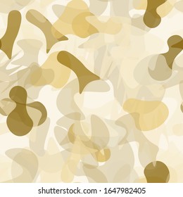 Camouflage Seamless Pattern. Texture Military Camouflage Endless Repeats. Vector Camo Fabric. Camo Sports Surface Textile. Woodland Concept Seamless Pattern. Sport Army Hunting. Fashion Print Surface.