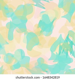 Camouflage Seamless Pattern. Texture Military Camouflage Endless Repeats. Vector Camo Fabric. Camo Sports Surface Textile. Woodland Concept Seamless Pattern. Sport Army Hunting. Fashion Print Surface.
