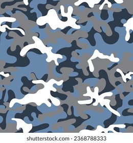 Camouflage seamless pattern. Texture military camouflage seamless pattern. Abstract army and hunting masking ornament.