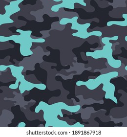 
Camouflage seamless pattern texture.Abstract modern camo. Ornament for printing on fabric modern print. Vector illustration