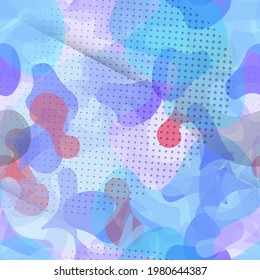 Camouflage Seamless Pattern. Trending Camouflage Seamless Pattern. Graffiti  Endless Repeats Surface. Vector Camo Fabric . Woodland Concept. Creative Army Hunting Print. Extreme Style Illustration.
