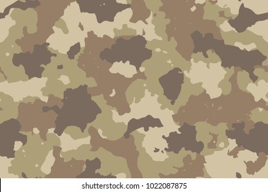 Camouflage seamless pattern. Trendy style camo, repeat print. Vector illustration.