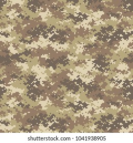 Camouflage seamless pattern. Trendy style camo, repeat print. Vector illustration.