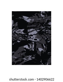 Camouflage seamless pattern. Trendy style camo, repeat print. Vector illustration. - Vector