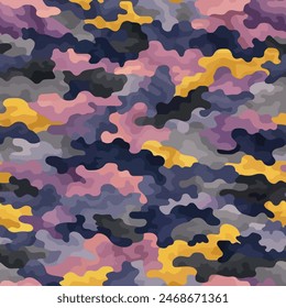 Nahtloses Tarnmuster. Trendy Stil Camo, Druck wiederholen.  Designelement für den Verkauf Banner, Poster, Etiketten und Geschenkpapier.