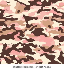 Camouflage seamless pattern. Trendy style camo, repeat print.  Design element for sale banners, posters, labels, and gift wrapping paper.