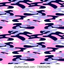 Camouflage seamless pattern, trendy style  background.Perfect for invitations, posters, banners,fabric, textile ,gift wrap, greeting card,apparel design