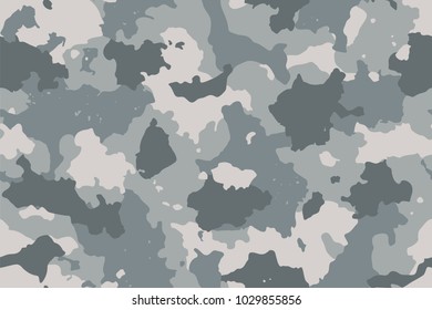 Camouflage seamless pattern. Trendy urban camo, repeat print. Vector illustration.