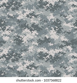 Camouflage seamless pattern. Trendy urban camo, repeat print. Vector illustration.