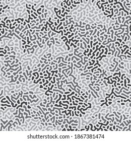 Camouflage nahtloses Muster. Turing Reaction Diffusion abstrakter Effekt.