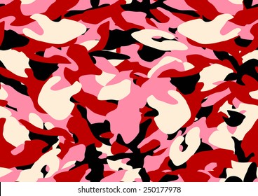 Camouflage Seamless Pattern Urban Girl Style Stock Vector (Royalty Free ...