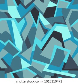 Camouflage seamless pattern. Urban stylish abstract background.